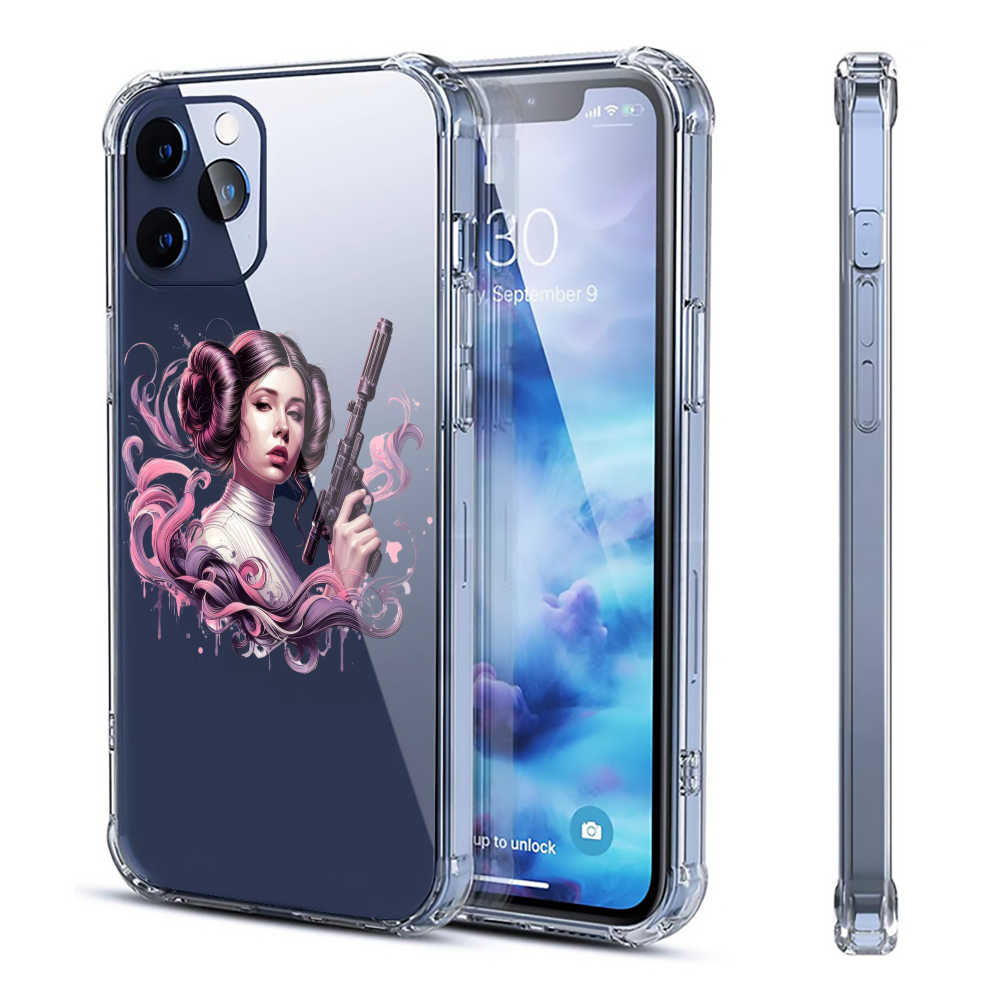 （画像用） スター・ウォーズ Star Wars 【iPhone 12シリーズ対応】透明スマホケース（クリアソフトケース）